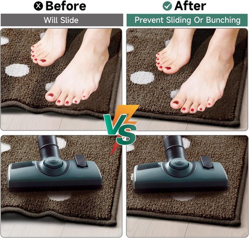 BALEINE Non-Slip Rug Pad - Extra Thick Gripper for Hardwood Floors | 8'x10' Carpet Mat