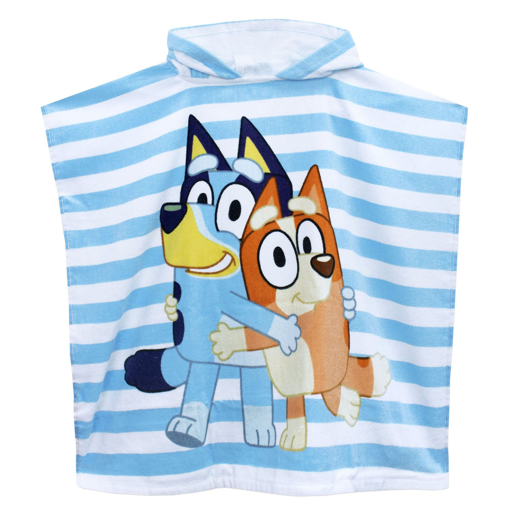 Bluey Towel for Boys or Girls | Hooded Towel Poncho for Kids | Swim Pool and Beach Towels