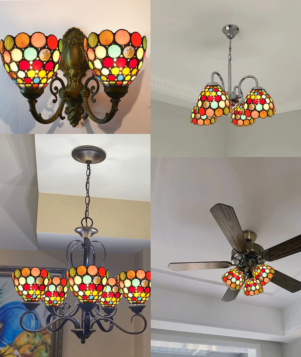 HMJ80021-Tiffany lamp Shade-Church Glass Shade