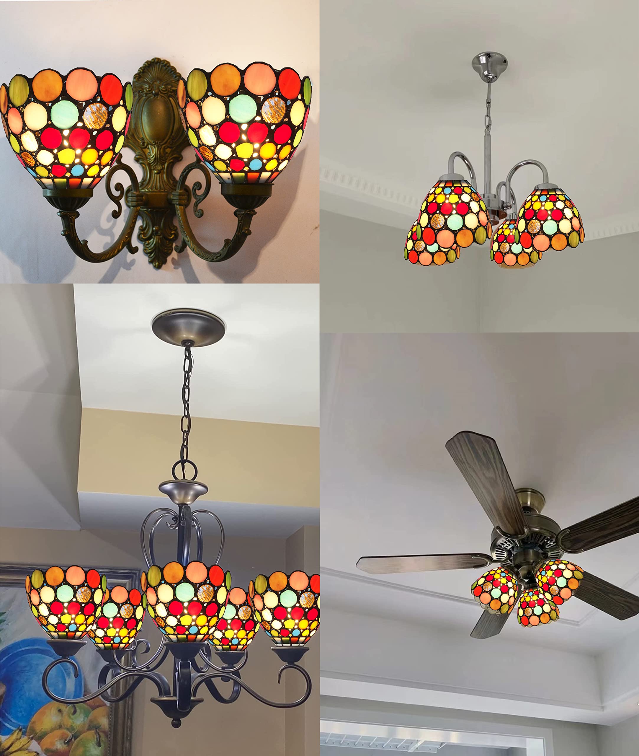 HMJ80021-Tiffany lamp Shade-Church Glass Shade