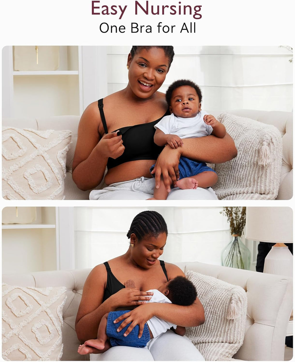 Momcozy Hands-Free Pumping Bra - Adjustable Nursing & Pumping Bra for Comfort and Convenience