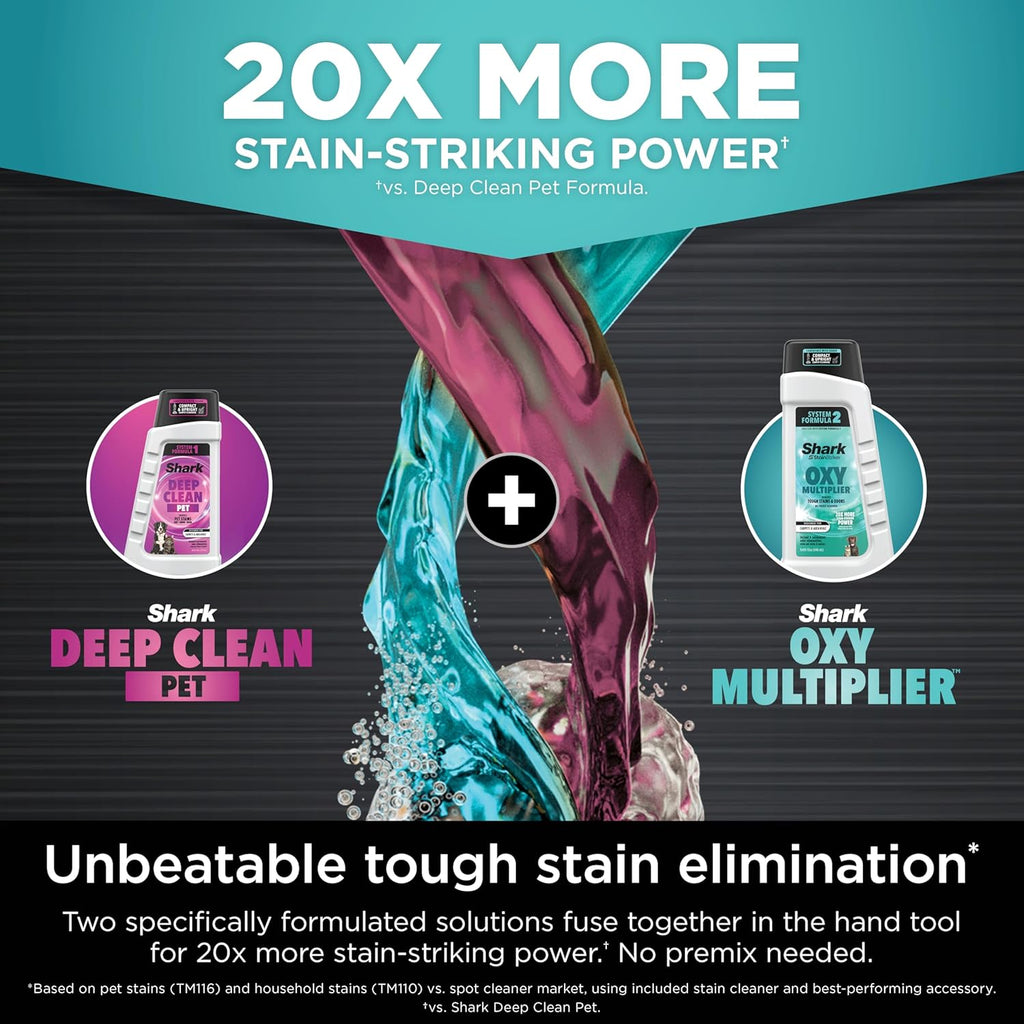 Shark StainStriker HairPro Portable Carpet Cleaner - Self-Cleaning with Pet Tools & Solutions | Copper, 4 Cleaning Tools