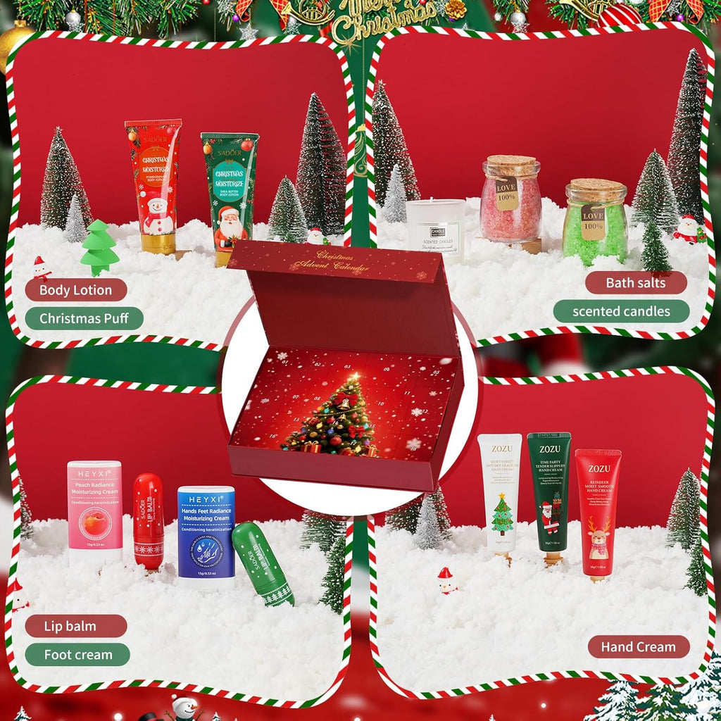 Beauty Advent Calendar 2025 - 24 Days of Makeup & Skincare Gifts for Women & Teen Girls