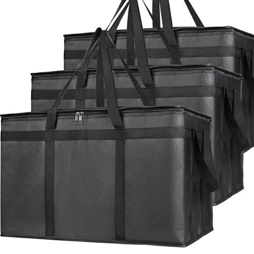 Bodaon Insulated Food Delivery Bag - XXXL Pizza Cooler for Rideshare & Catering | Thermal Carrier for Hot & Cold Items
