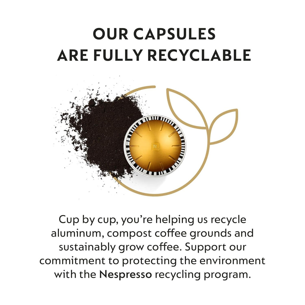 Nespresso Vertuo Capsules - Voltesso Mild Roast Espresso Pods | 50-Count, 1.35oz Brews