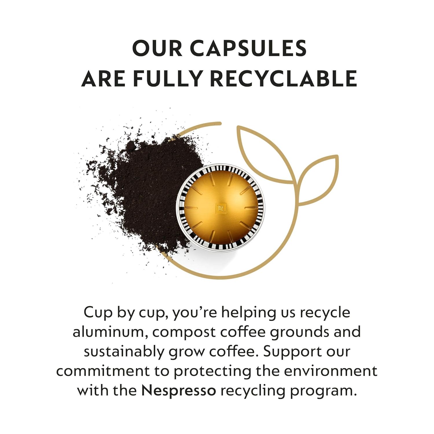 Nespresso Vertuo Capsules - Voltesso Mild Roast Espresso Pods | 50-Count, 1.35oz Brews