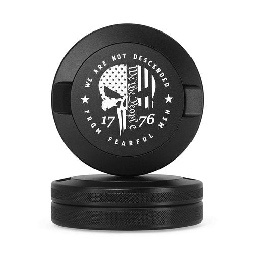 Metal Can | Metal Container for Pouches | Aluminum Used Pouch Storage Tin | Airtight O-Ring Moisture Odor Proof EDC Pocket Tin | Defiance Edition (Black)