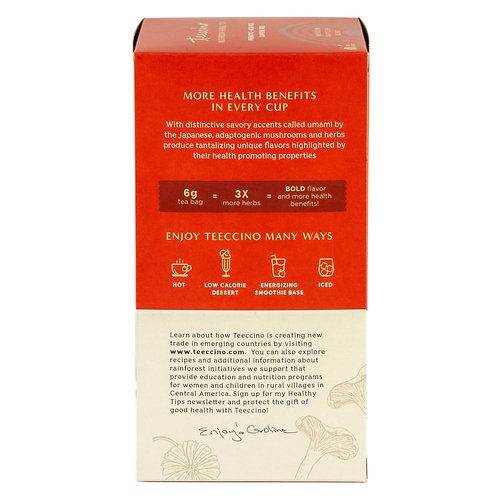 Teeccino Chaga Ashwagandha Herbal Tea - Butterscotch Cream, Organic Mushroom Adaptogenic, Prebiotic, Caffeine Free, Gluten Free - 25 Tea Bags (Pack of 3)