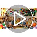 FINDRICH 4PCS Pre-Strung Happy First Day of School Banner Red Classroom Decorations