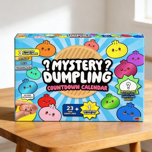 Dumpling Advent Calendar - Anxiety Relief Fidget Toy | Soft Squeeze Decompression Dough for Adults & Teens
