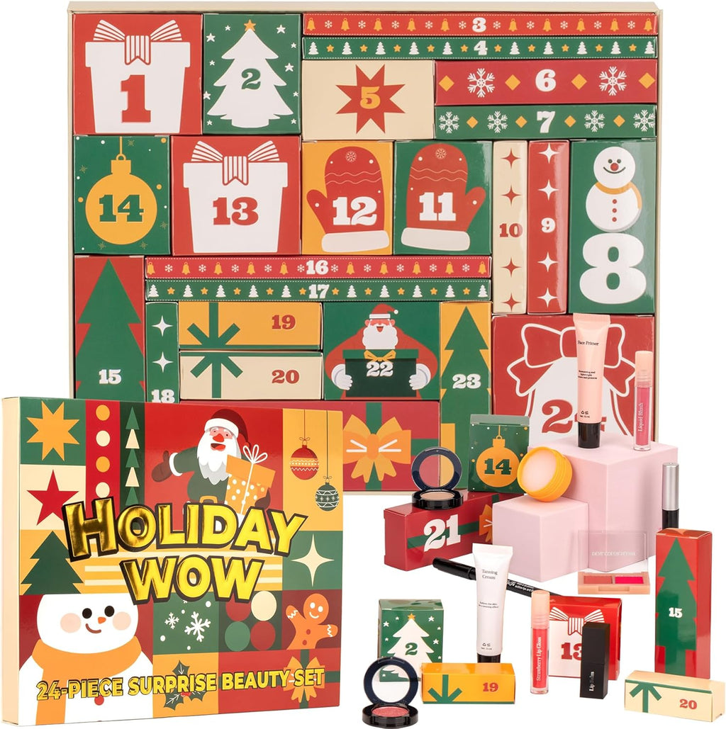 Skiennix Makeup Advent Calendar 2025 | 24 Days of Beauty Surprises for Teen Girls - Perfect Christmas Gift Set
