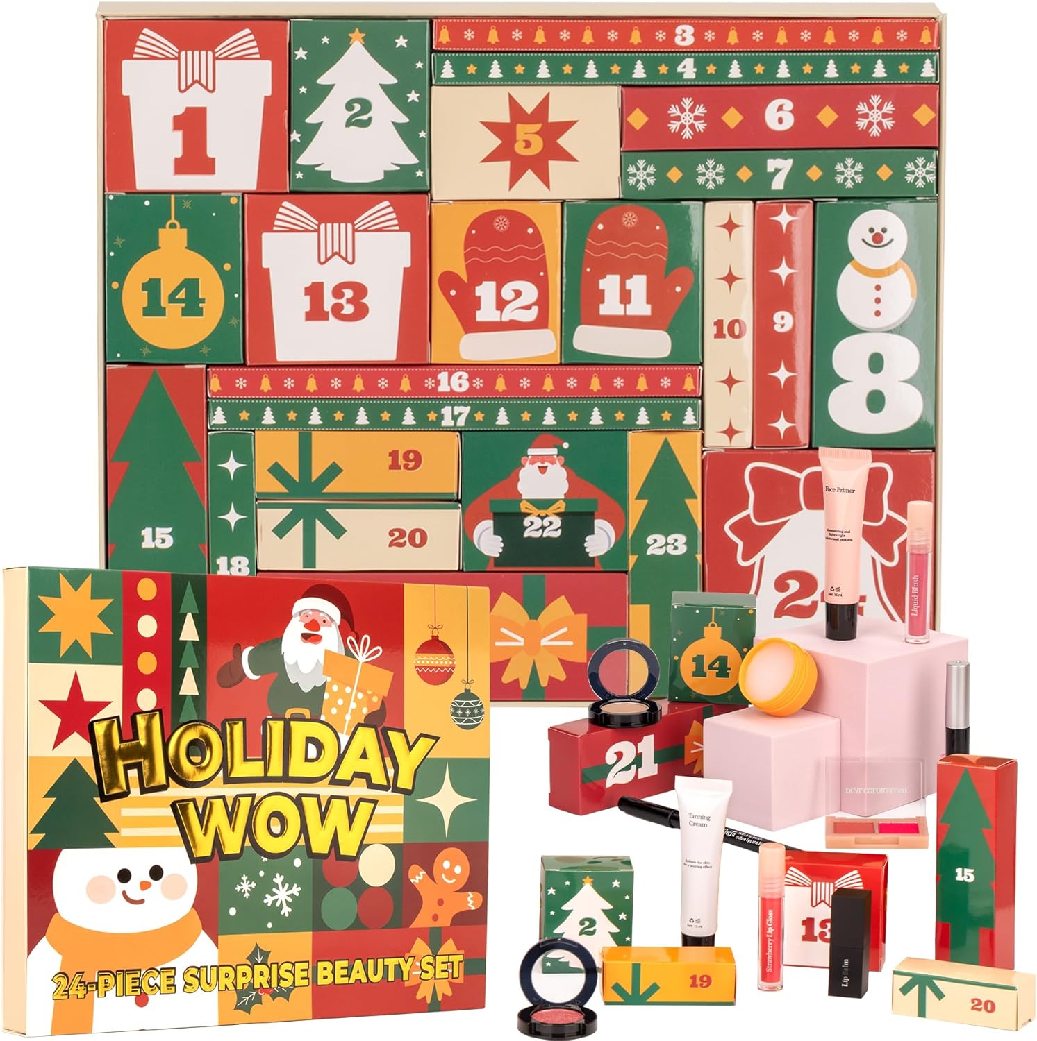 Skiennix Makeup Advent Calendar 2025 | 24 Days of Beauty Surprises for Teen Girls - Perfect Christmas Gift Set