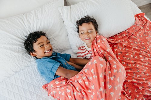 Copper Pearl Jumbo 3-Layer Baby Blanket: Soft Baby Quilts for Boys and Girls | Breathable, Cozy, Toddler Blanket | Baby Quilt for Newborns | 46x46 Premium Polyester/Rayon | Elmo