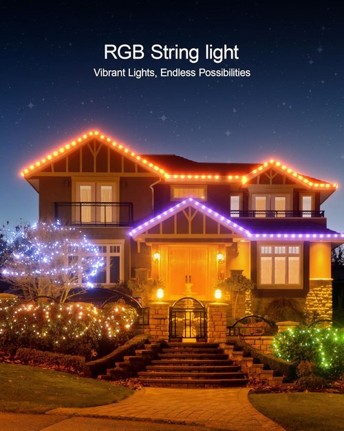 Ariceleo RGB Fairy Lights - 32.8 Ft USB Powered String Lights with Remote & App Control | Waterproof Copper Wire