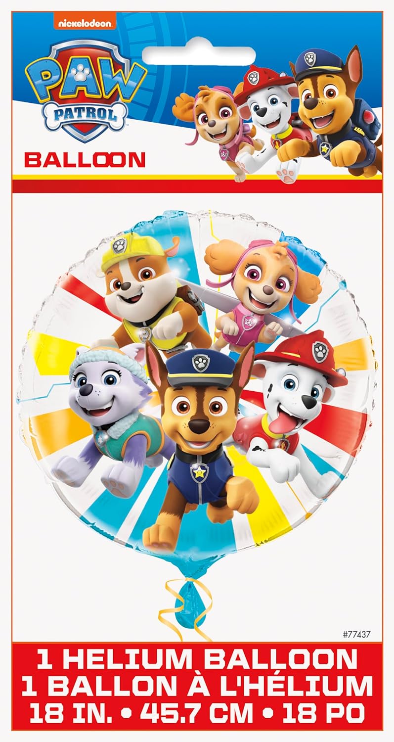 Paw Patrol Balloons - 8 Latex & 1 Foil Balloon Bundle | Chase & Skye Birthday Party Decorations