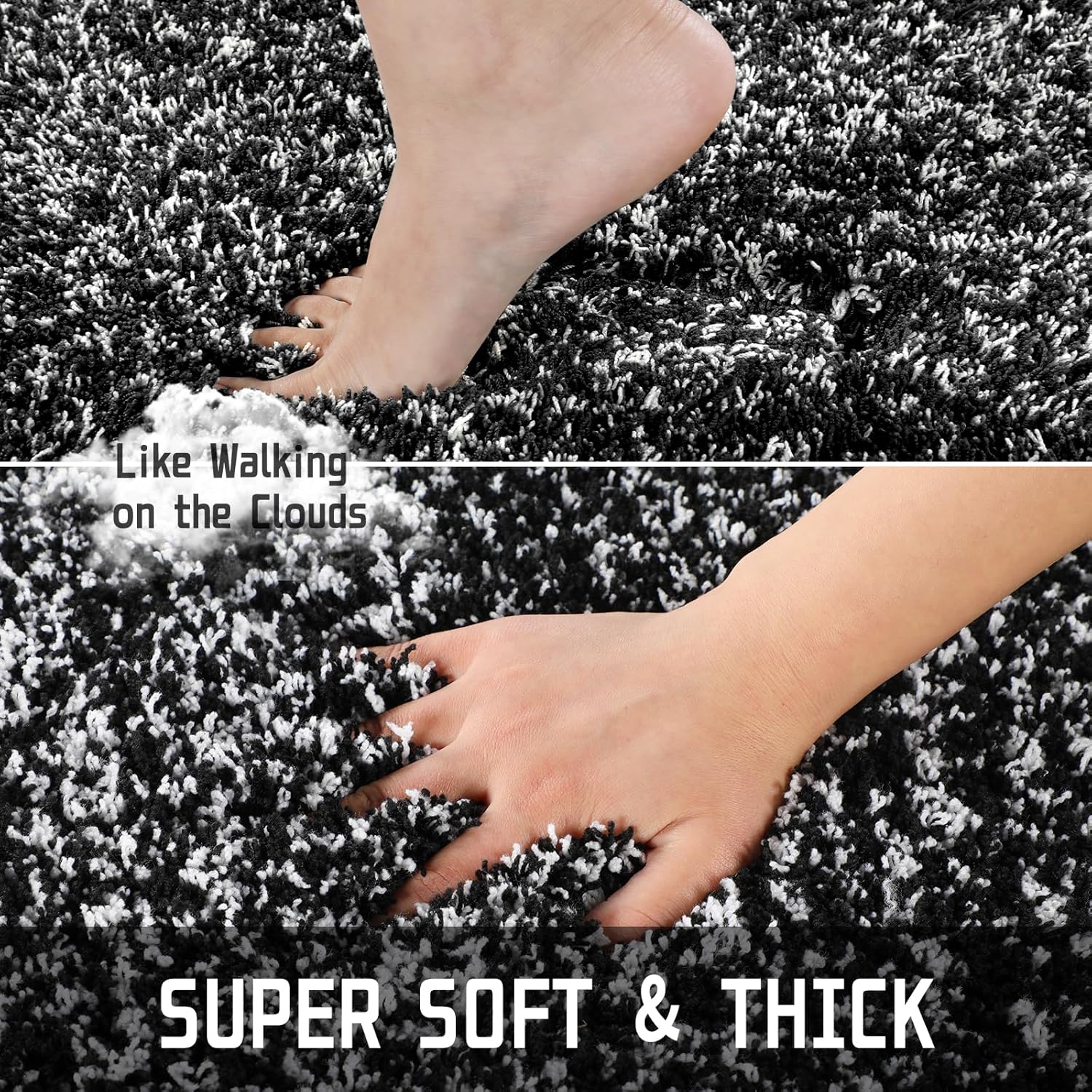 Yimobra Non-Slip Bathroom Rugs - Ultra Soft, Washable & Water Absorbent Plush Mats | 24x17 Inches