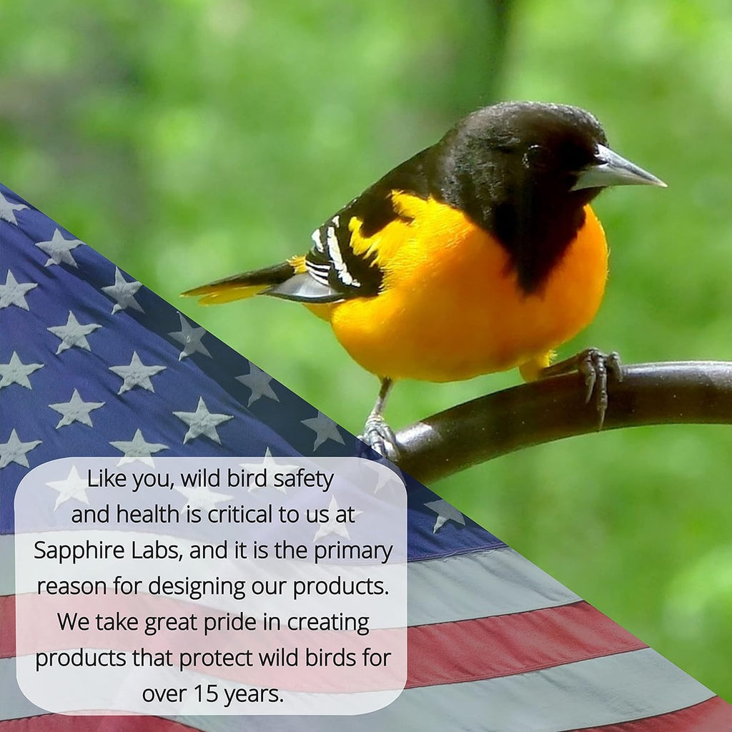 Sapphire Labs Hummingbird Nectar - Naturally Fresh Powder Makes 96 oz | Lasts Longer with Nectar Defender