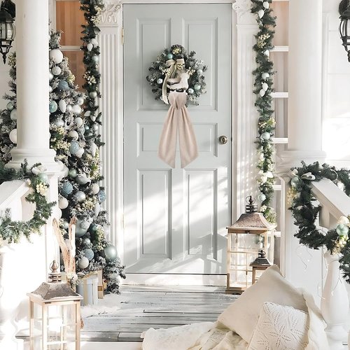 Brulap Wreath Sash | 2 Pack 55 Inch Decorative Ribbon for Weddings, Baby Showers & Christmas Decor