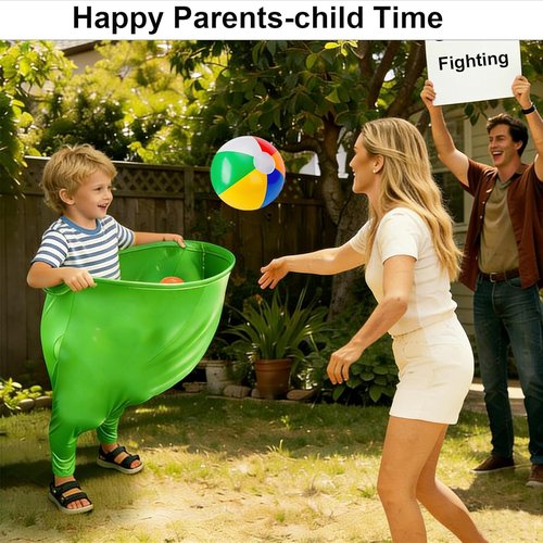Granny Pants | 17-Piece Outdoor Tossing Game Set - 2 Oversized Pants, 10 Balls & 2 Air Pumps for Kids 4+