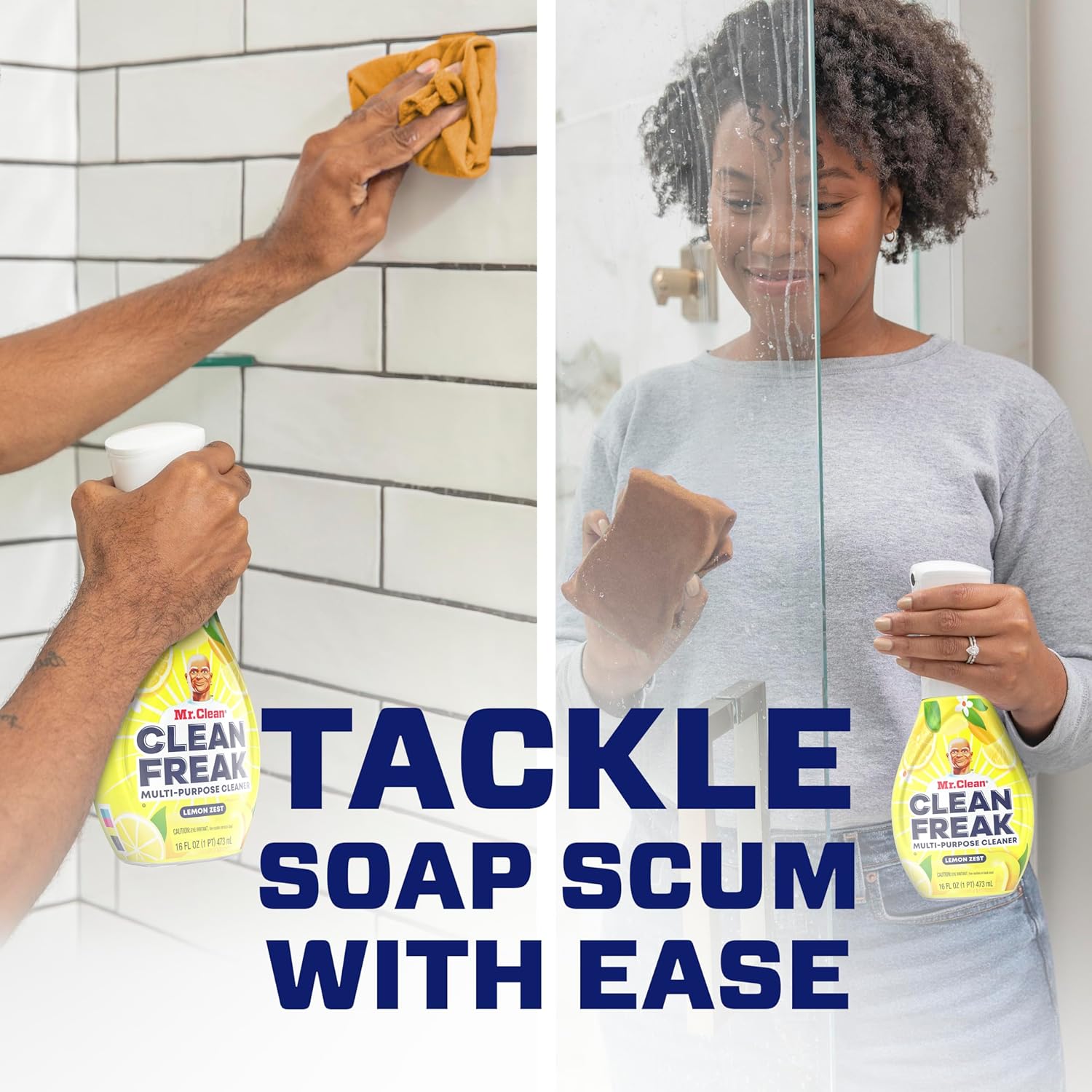 Mr. Clean Deep Cleaning Mist Multi-Surface Spray - Lemon Zest Scent | 16 Fl Oz Starter Kit