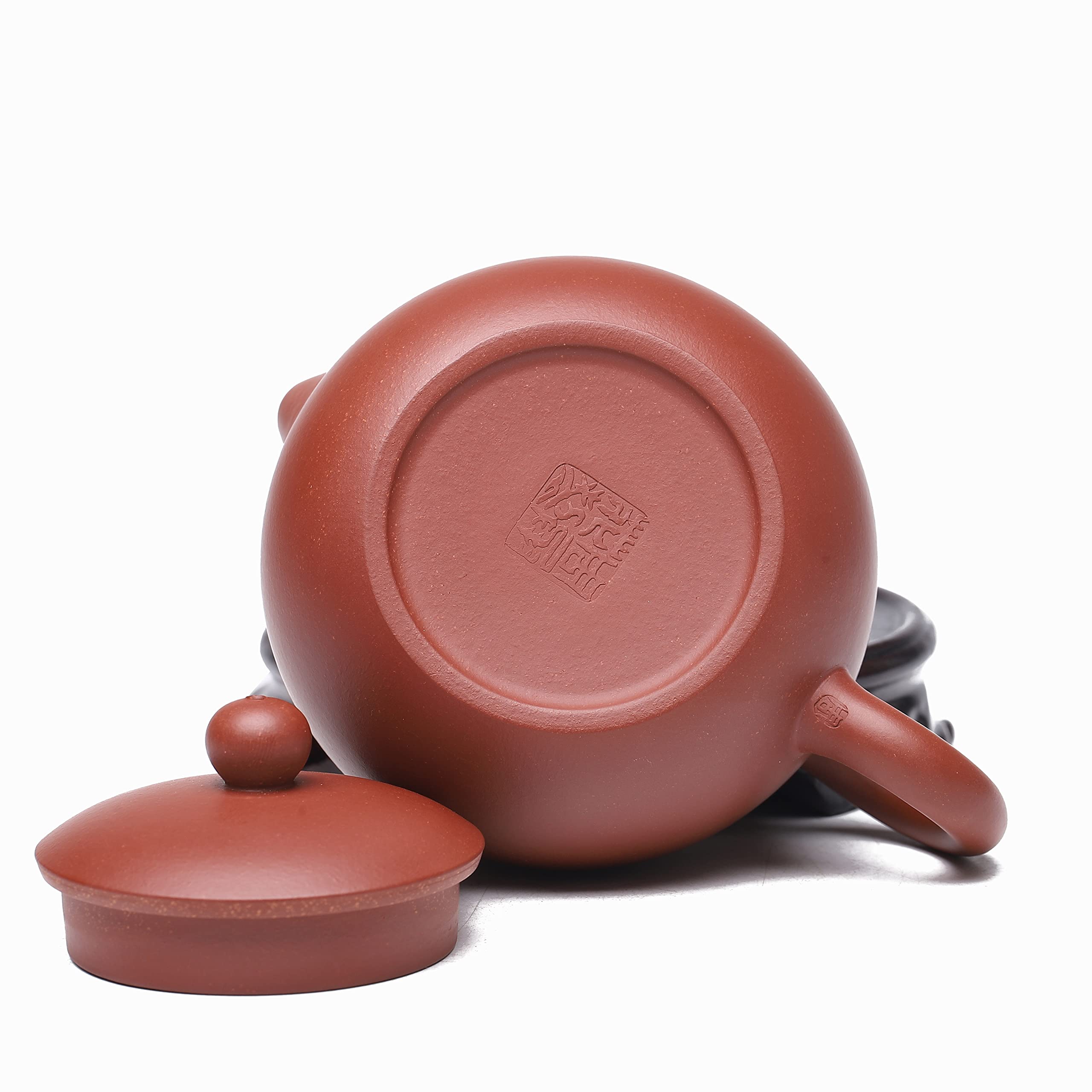 SILINE Fine Yixing Clay Teapot Set,Chinese Genuine Handmade Zisha Tea Pot 7.8 Oz with 2 Cups,Infuse Brew Kungfu Tea Maker