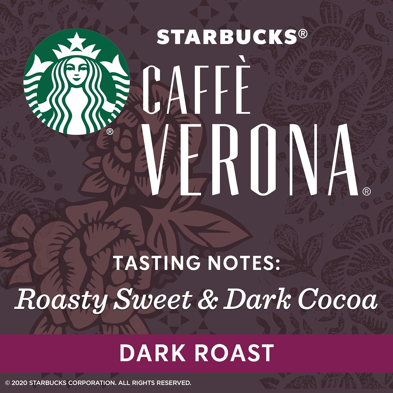 Starbucks Dark Roast Ground Coffee - Caffè Verona - 100% Arabica - 20 oz. Bag