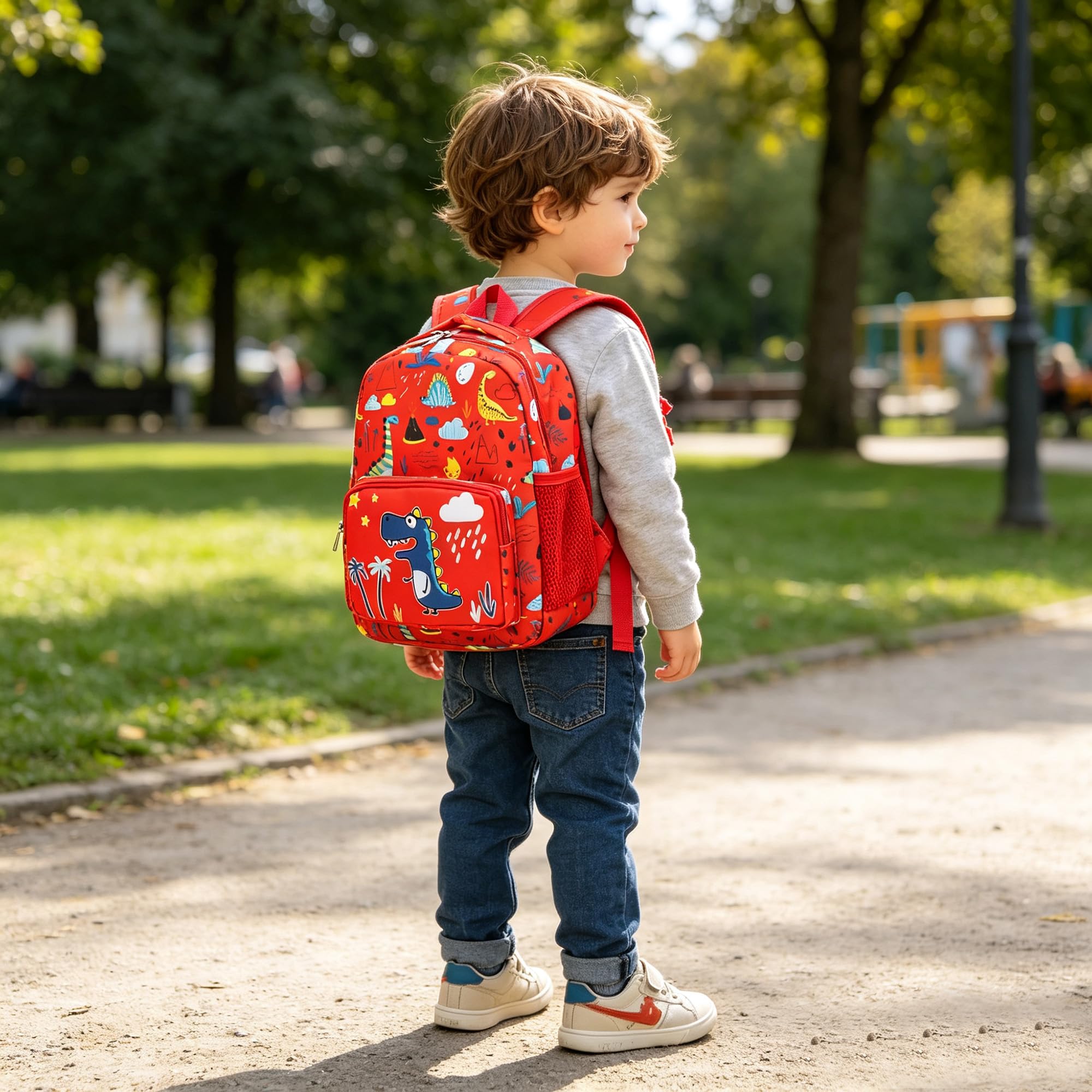 POWOFUN13 inch Kids Toddler Preschool Travel Backpack Cute Cartoon Backpack For Girls Boys Baby