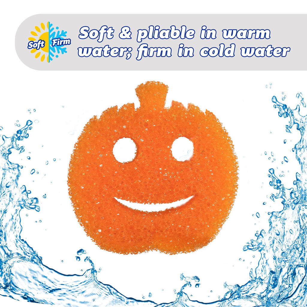 Scrub Daddy Sponge - Halloween - Non-Scratch Scrubbers for Dishes and Home - 3ct