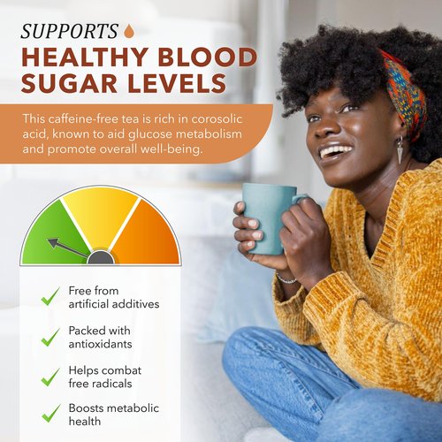 True Vine Insulin Plant Tea (USDA Organic) — Herbal Organic Tea Bags for Blood Sugar Support, Digestive Wellness & Metabolic Balance — 100% Natural, Caffeine-Free, No Additives – 31 Sachets (4g Each)