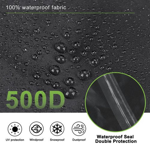 Mordx Central Air Conditioner Cover for Outside Units, AC Covers for Outside,Waterproof & Windproof Outdoor AC Units Cover, Black (36''x36''x40'')