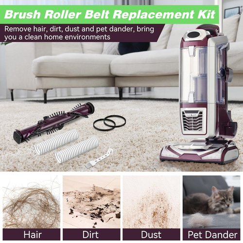 HappyAlley Brush Roll Replacement with Lower Duct Hose & Belt, Compatible with Shark NV752 NV750 NV650 NV650W NV750AND NV652 NV652C NV750W NV752BRN NV753C NV651 NV750W Vacuums, Vacuum Replacement Part