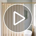 Cat Shower Curtain Hooks - 12-Piece Rustproof Metal Rings for Bathroom