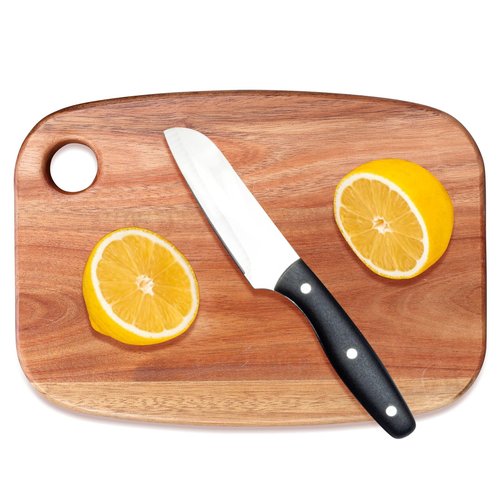 Gtencemen Small Acacia Wood Cutting Boards for Kitchen with Hanging – Medium Wooden Cutting Board for Vegetables, Fruit, Bread, Meat, Cheese, Charcuterie - BPA Free, 10" x 8"