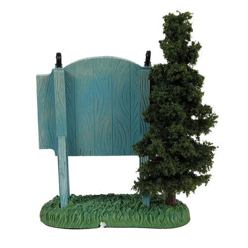 Department 56 Schitt's Creek Village Accessories Where Everyone Fits in Billboard Sign Lit Figurine, 5.03 Inch, Multicolor