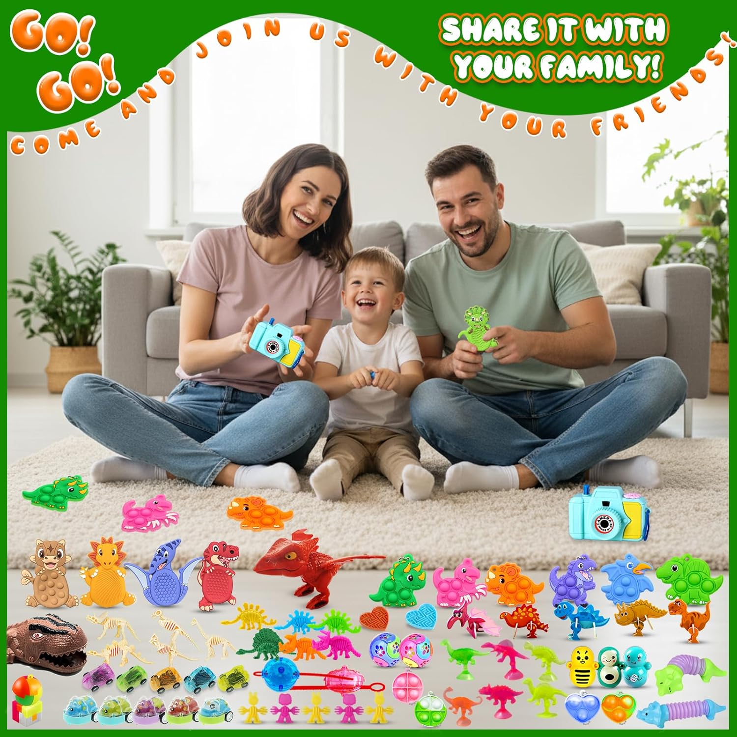 Skiennix Dinosaur Sensory Fidget Toys - 1000 PCS Bulk Party Favors for Kids | Perfect for Easter Egg Fillers & Classroom Prizes