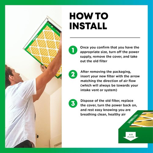 Filterbuy 20x20x1 Air Filter - MERV 11 Pet & Allergy Defense | 6-Pack Electrostatic Pleated HVAC Filters