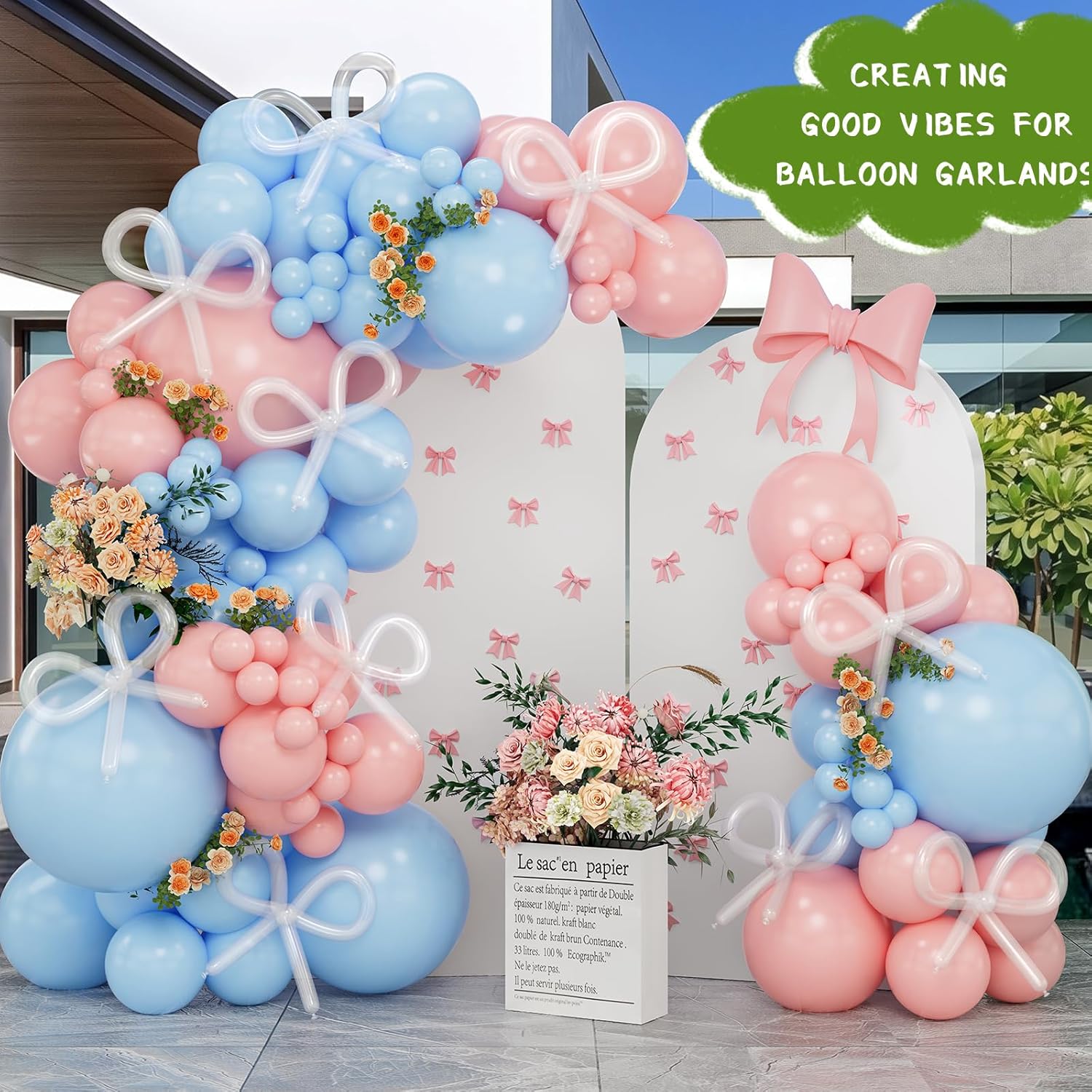Skiennix 100 Pcs Clear 260 Balloons - Perfect for Christmas, Birthday & Wedding Decorations