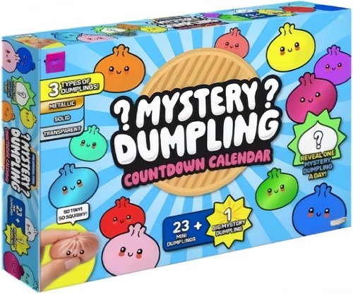 Dumpling Advent Calendar - Anxiety Relief Fidget Toy | Soft Squeeze Decompression Dough for Adults & Teens