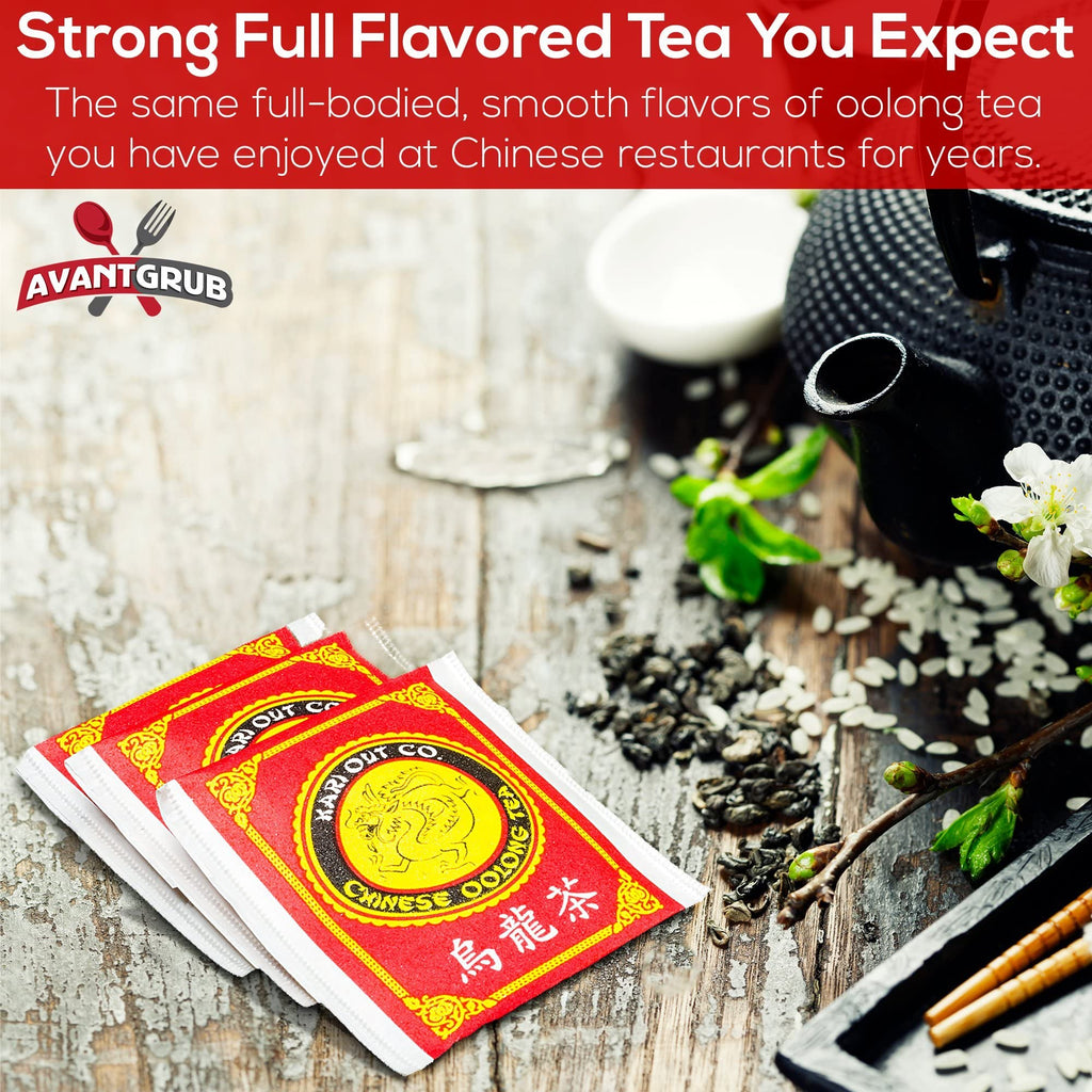 Authentic Restaurant-Grade Oolong Tea Bags 300 Pk. Premium Chinese Tea Sachets for Hot or Iced Caffeinated Drinks. Individually Packed Semi-Fermented Drink for Detox, Health Diet, Energy 19.2 Oz.