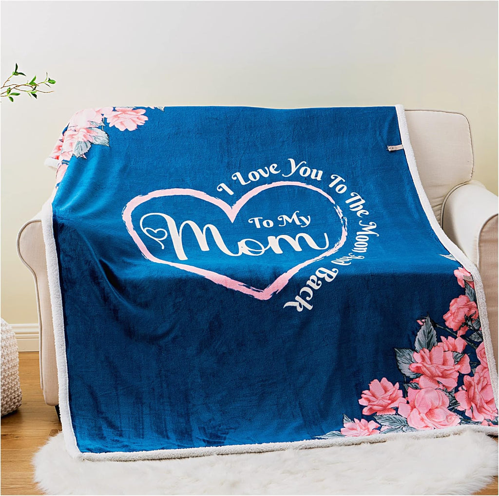 Regine Switzerland Soft Sherpa Blanket - Perfect Mother's Day Gift for Mom, Grandma, or Wife