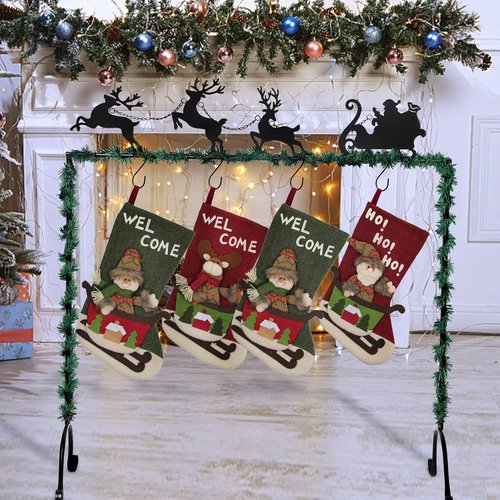 FORUP Christmas Stocking Holder Stand - Elk Design for Festive Home Decor | Durable and Stylish