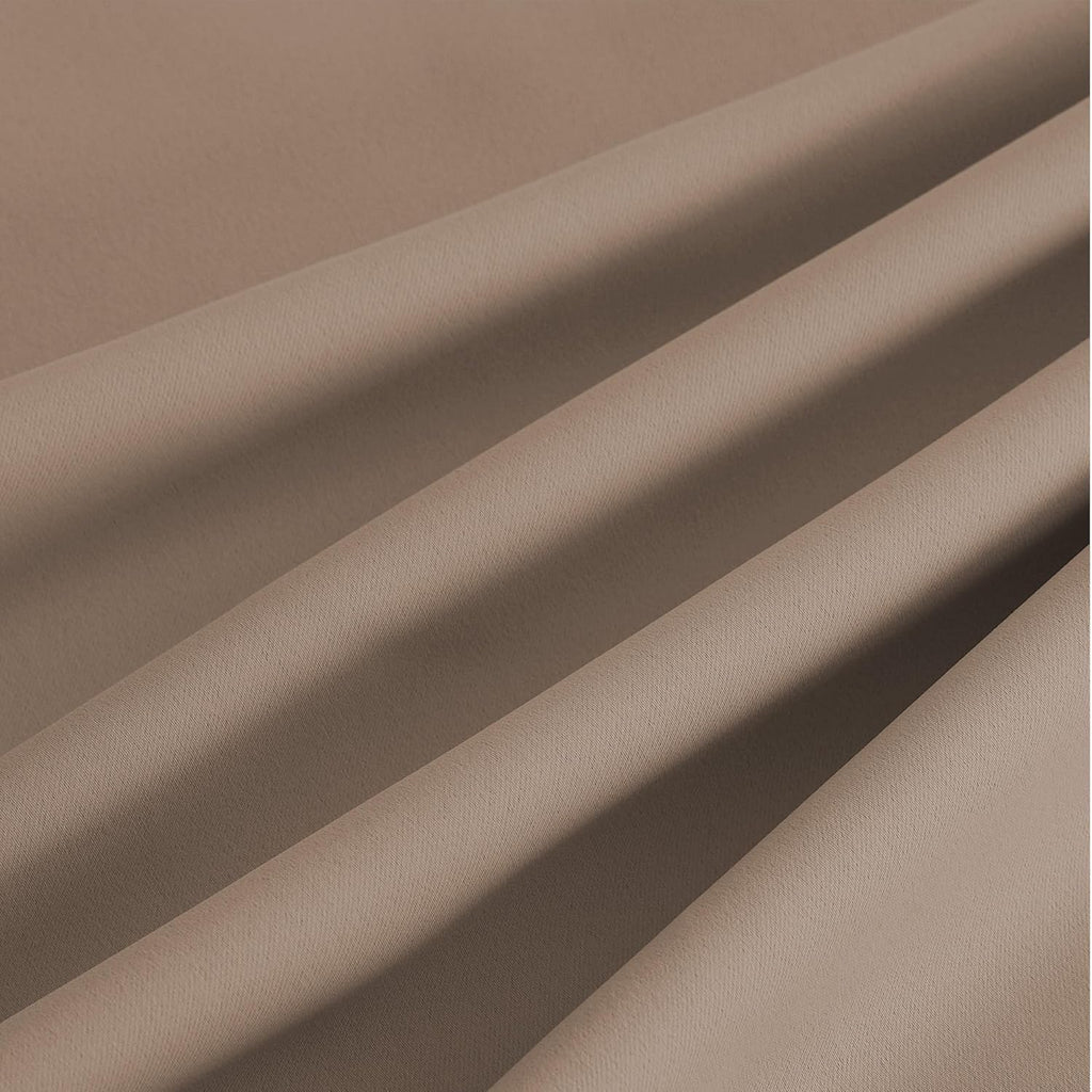 NICETOWN Cappuccino Grommet Drapes - Thermal Insulated Window Treatments | Heavy-Duty, 2 Panels, W52 x L95