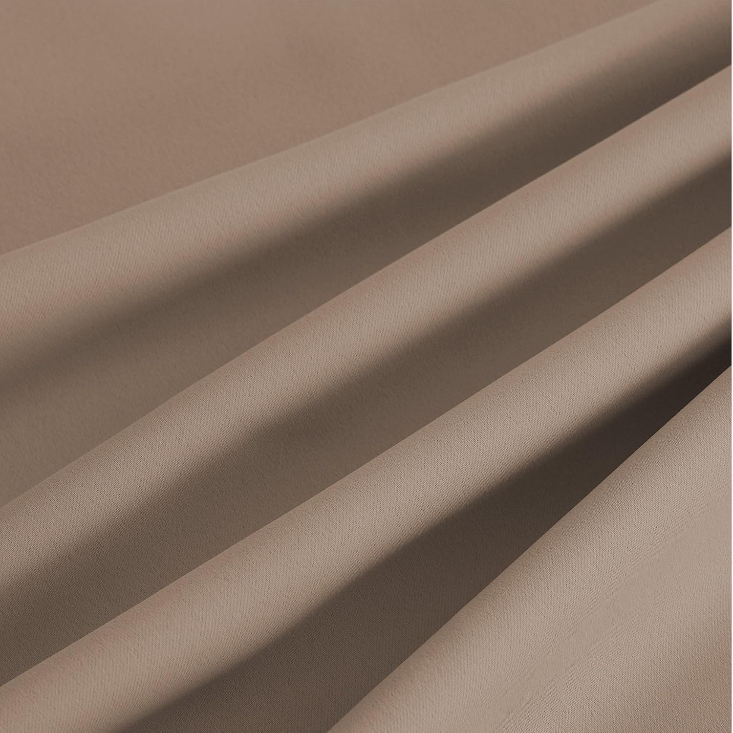 NICETOWN Room Darkening Curtains - Elegant Cappuccino Drapery Panels, 52" x 90" (Set of 2)