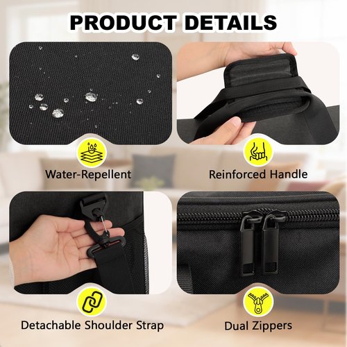 Steam Cleaner Storage Bag Compatible with Dupray Neat & Neat Plus Steam Cleaners, Dupray steam Cleaner Accessories, Portable Carrying Case with Large Capacity&Pockets, Home/Outdoor Organizer, Bag Only