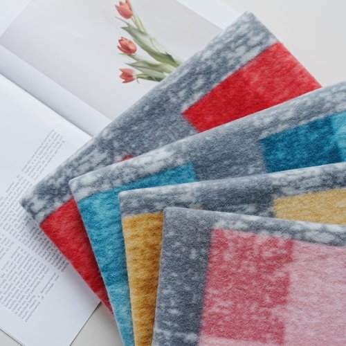 SeaBeauty Fleece Throw Blankets Bulk Fleece Blankets Solid Wholesale Lightweight Warm Soft for Pet Bed Couch Office Gifts Travel Seasons (Pack of 6-50x60 Inches,Multiple Plaid)