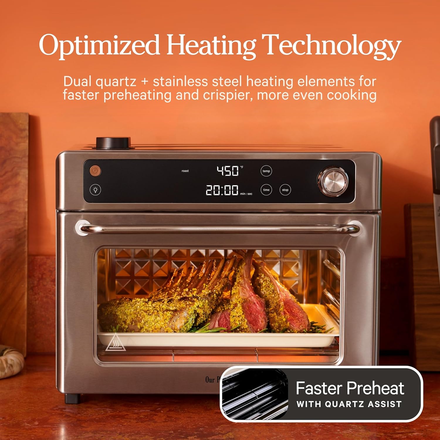 Our Place Wonder Oven Pro - 8-in-1 Digital Air Fryer & Countertop Oven | 32 QT Capacity, Cream Finish