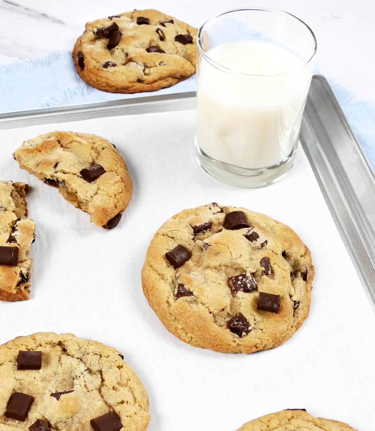 USA Pan Bakeware Cookie Sheet - Traditional Aluminized Steel Baking Pan, Large & Uncoated