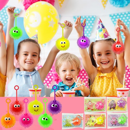 ZICZLI 24 Pack Valentines Day Gifts for Kids, LED Puffer Balls with Valentines Cards for Kids Stress Relief Balls Bulk Glow In The Dark for Boys Girls Classroom Exchange Prizes Party Favors Toys