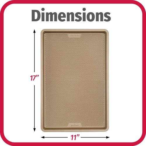 GoodCook BestBake Nonstick Cookie Sheet - 11" x 17" Large Baking Pan for Even Heating & Scratch-Resistant Durability