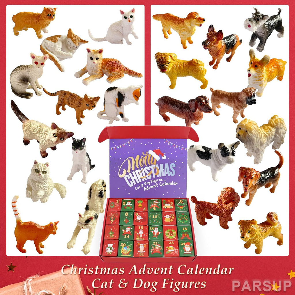 Regine Switzerland Christmas Advent Calendar - 24 Animal Figurines Countdown to Christmas Decor